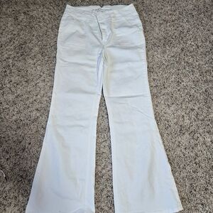 Women's White Flared Jeans
